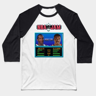 NBA JAM - The Dream and Clyde Baseball T-Shirt